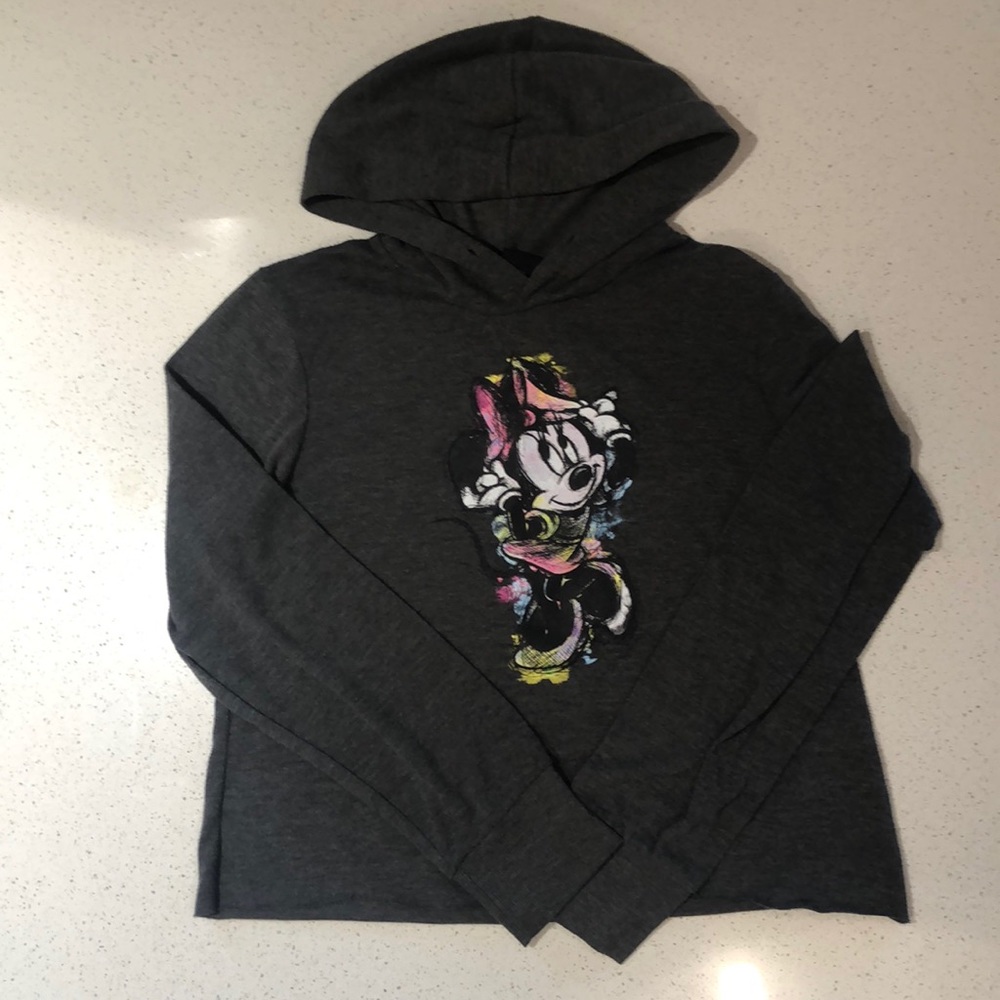 Supper soft Girls Mini Mouse grey hoodie - Picture 5 of 5